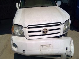 2006 TOYOTA HIGHLANDER, WHITE, LIMITED MODEL, 3.3L, AT, AWD. Z26481